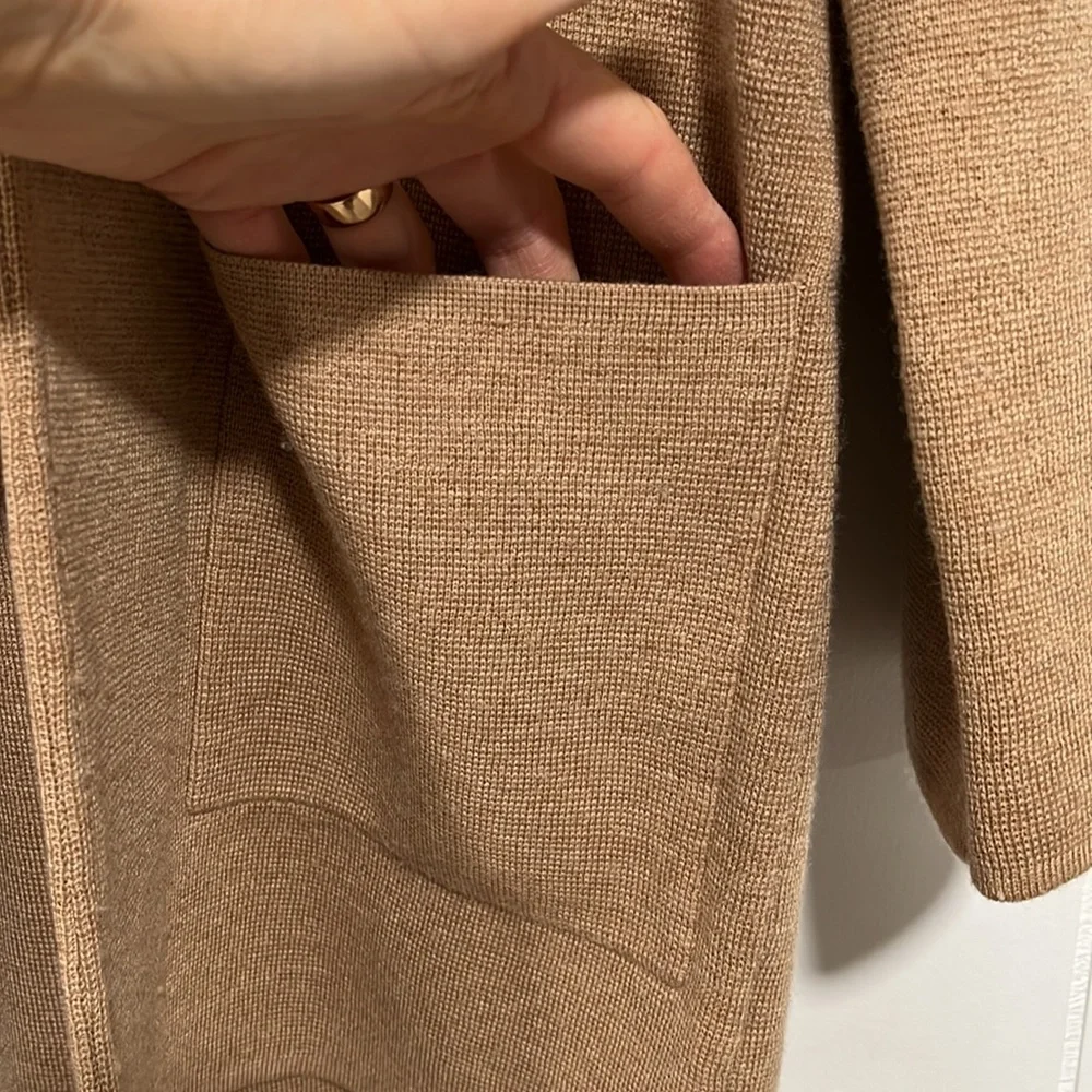 J crew blazer cardigan in camel‎ color Sz S